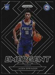 Jaden Springer Basketball Cards 2021 Panini Prizm Emergent Prices