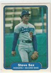 Steve Sax #21 Baseball Cards 1982 Fleer Prices
