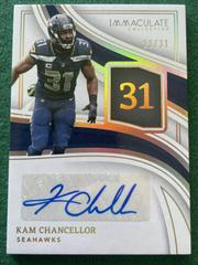 Kam Chancellor #17 Football Cards 2023 Panini Immaculate Numbers Signature Prices