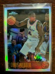Chris Webber [Refractor] #4 Basketball Cards 1996 Topps Chrome Prices