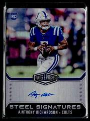 Anthony Richardson #RSSAR Football Cards 2023 Panini Plates and Patches Rookie Steel Signatures Prices
