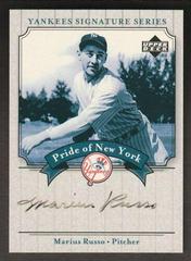Marius Russo Baseball Cards 2003 Upper Deck Yankees Signature Series Pride of NY Autograph Prices