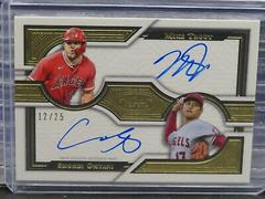 Mike Trout, Shohei Ohtani Baseball Cards 2023 Topps Tier One Dual Autographs Prices