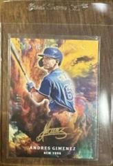 Andres Gimenez [Silver Ink] Baseball Cards 2021 Panini Chronicles Origins Signatures Prices