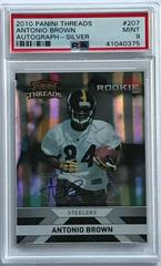 Antonio Brown [Autograph Silver] Football Cards 2010 Panini Threads Prices