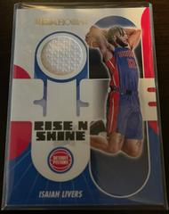 Isaiah Livers #RS-ILV Basketball Cards 2021 Panini Hoops Rise N Shine Memorabilia Prices