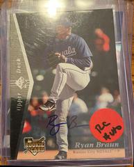 Ryan Braun [1995 Design Autograph] Baseball Cards 2007 SP Rookie Edition Prices