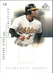 Eric Chavez #EC Baseball Cards 2001 SP Game Used Authentic Fabric Prices