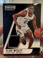 Blake Wesley Basketball Cards 2022 Panini Chronicles Draft Picks Threads Rookie Memorabilia Prices