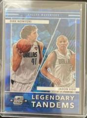 Jason Kidd, Dirk Nowitzki [Blue Ice] #19 Basketball Cards 2021 Panini Contenders Optic Legendary Tandems Prices