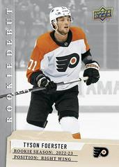Tyson Foerster #7 Hockey Cards 2023 Upper Deck Rookie Debut Prices