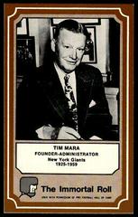 Tim Mara Football Cards 1975 Fleer Hall of Fame Prices