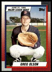 Greg Olson Baseball Cards 1990 Topps Major League Debut Prices