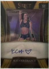 Katana Chance [Gold Prizm] Wrestling Cards 2022 Panini Select WWE Signature Selections Prices