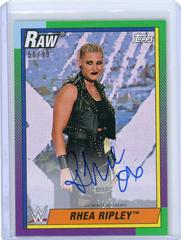 Rhea Ripley [Green] Wrestling Cards 2021 Topps Heritage WWE Autographs Prices