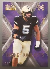 George Karlaftis [Purple Purple] #MXP-17 Football Cards 2022 Wild Card Matte X Plode Prices