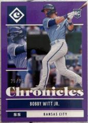 Bobby Witt Jr. [Purple] Baseball Cards 2022 Panini Chronicles Prices