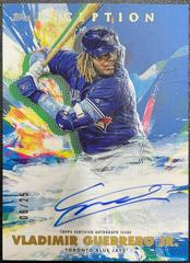 Vladimir Guerrero Jr. [Blue] #VGJ Baseball Cards 2020 Topps Inception Rookies & Emerging Stars Autographs Prices