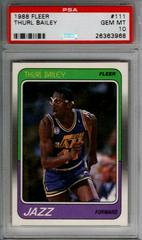 Thurl Bailey Basketball Cards 1988 Fleer Prices