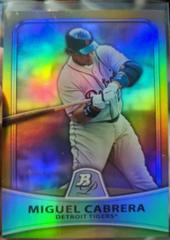 Miguel Cabrera [Gold Refractor] Baseball Cards 2010 Bowman Platinum Prices