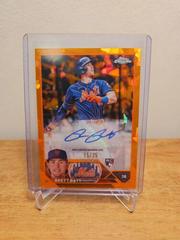 Brett Baty [Orange] Baseball Cards 2023 Topps Chrome Update Sapphire Autographs Prices