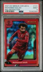 Mohamed Salah [Red] #131 Soccer Cards 2021 Topps Merlin Chrome UEFA Prices