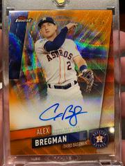 Alex Bregman [Orange Wave Refractor] Baseball Cards 2019 Topps Finest Autographs Prices