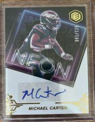 Michael Carter #NS-MC Football Cards 2022 Panini Elements Neon Signs Autographs Prices