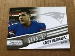 Aaron Hernandez #201 Football Cards 2010 Panini Prestige Prices