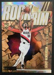 Scoot Henderson [Effect] #20 Basketball Cards 2023 Panini Recon Rock the Rim Prices