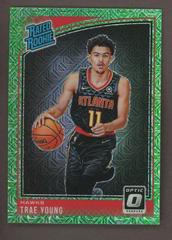 Trae Young [Green] Basketball Cards 2018 Panini Donruss Optic Prices