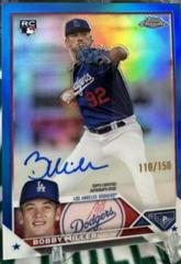 Bobby Miller [Blue] #RA-BM Baseball Cards 2023 Topps Chrome Update Rookie Autographs Prices