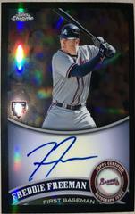 Freddie Freeman [Black Refractor Autograph] #173 Baseball Cards 2011 Topps Chrome Prices