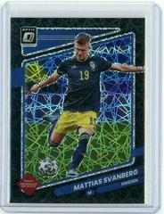 Mattias Svanberg [Optic Black Velocity] Soccer Cards 2021 Panini Donruss Road to Qatar Prices