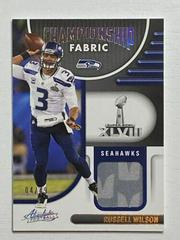 Russell Wilson [Gold] #CF-6 Football Cards 2022 Panini Absolute Championship Fabric Prices