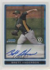 Brett Anderson [Xfractor Autograph] #BCP105 Baseball Cards 2009 Bowman Chrome Prospects Prices