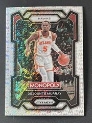 Dejounte Murray [White Millionaire Shimmer] #5 Basketball Cards 2023 Panini Prizm Monopoly Prices