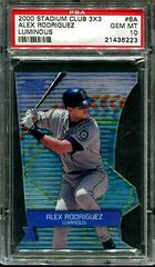 Alex Rodriguez [Luminous] #6A Baseball Cards 2000 Stadium Club 3X3 Prices