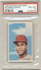 Orlando Cepeda [Hand Cut] Baseball Cards 1969 MLB Photostamps Prices