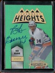 Bob Bourne [Autograph Green] #LH-8 Hockey Cards 2021 Upper Deck Stature Legendary Heights Prices
