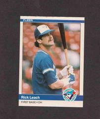 Rick Leach Baseball Cards 1984 Fleer Update Prices