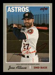 Jose Altuve [Red Ink] #JA Baseball Cards 2019 Topps Heritage Real One Autographs Prices