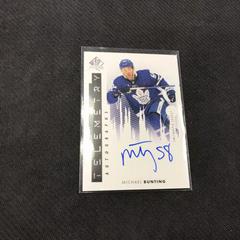 Michael Bunting Hockey Cards 2022 SP Authentic Telemetry Autographs Prices