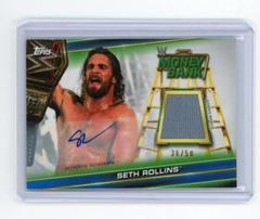 Seth Rollins [Blue] #MRA-SR Wrestling Cards 2019 Topps WWE Money in the Bank Mat Relic Autographs Prices