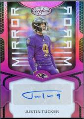 Justin Tucker [Pink] #MS11 Football Cards 2023 Panini Certified Mirror Signatures Prices