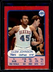 Clemon Johnson Perforated Basketball Cards 1985 Jms Game Prices