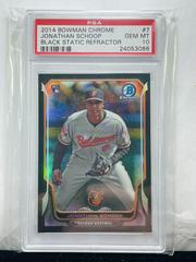 Jonathan Schoop [Black Static Refractor] #7 Baseball Cards 2014 Bowman Chrome Prices