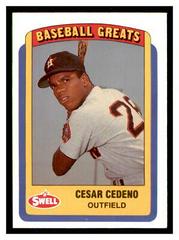 Cesar Cedeno #41 Baseball Cards 1990 Swell Greats Prices