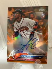 Ozzie Albies [Orange Refractor] #RA-OA Baseball Cards 2018 Topps Chrome Rookie Autograph Prices
