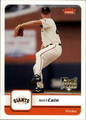 Matt Cain #418 Baseball Cards 2006 Fleer Prices